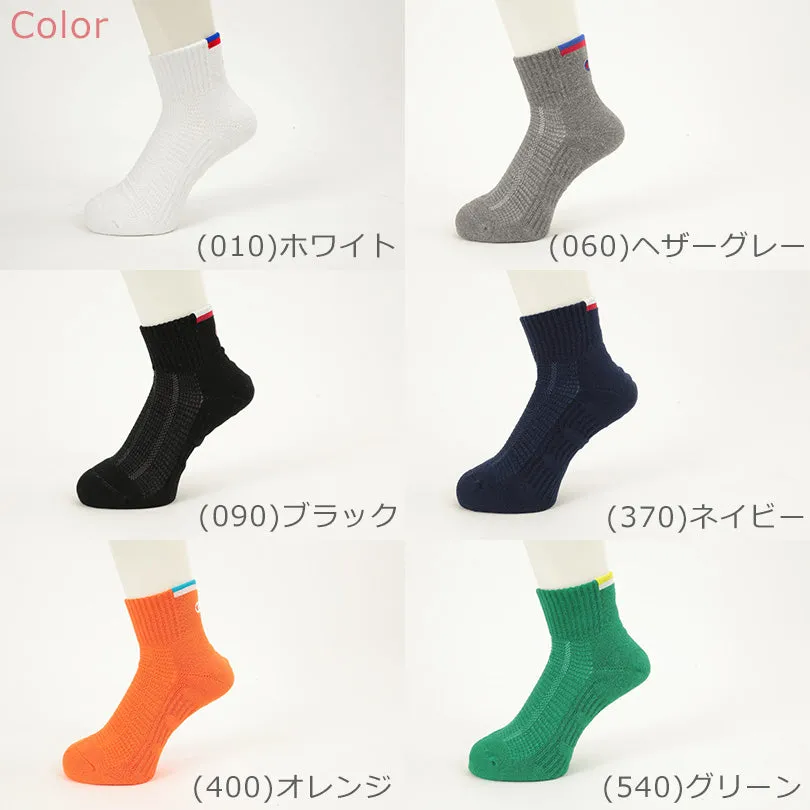 Champion クォーターレングス V字型パフォーマンスソックス M/25cm-27cm (ソックス ワンポイント スポーツ ジョギング) 【在庫限り】