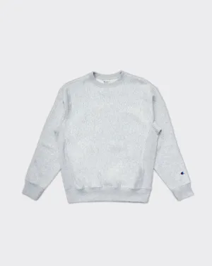 Felpa Girocollo Reverse Weave Grigia