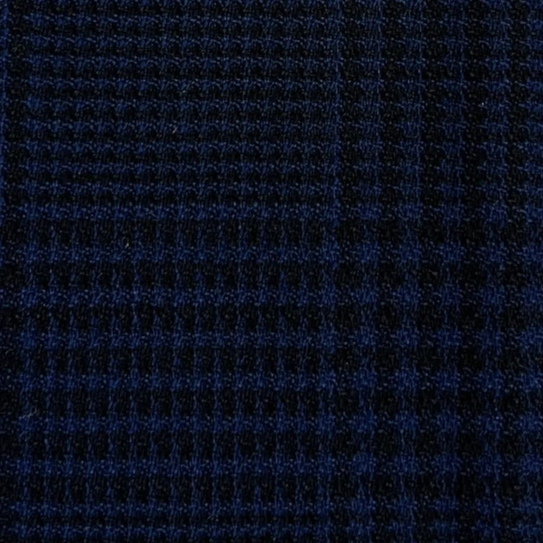 Flare Trouser - Glen Plaid Black and Navy