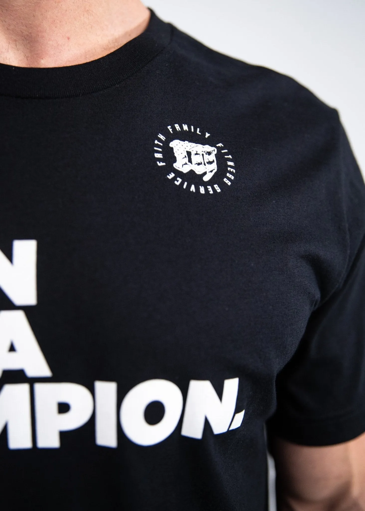 Train Like a Champion 2.0 T-Shirt: Black