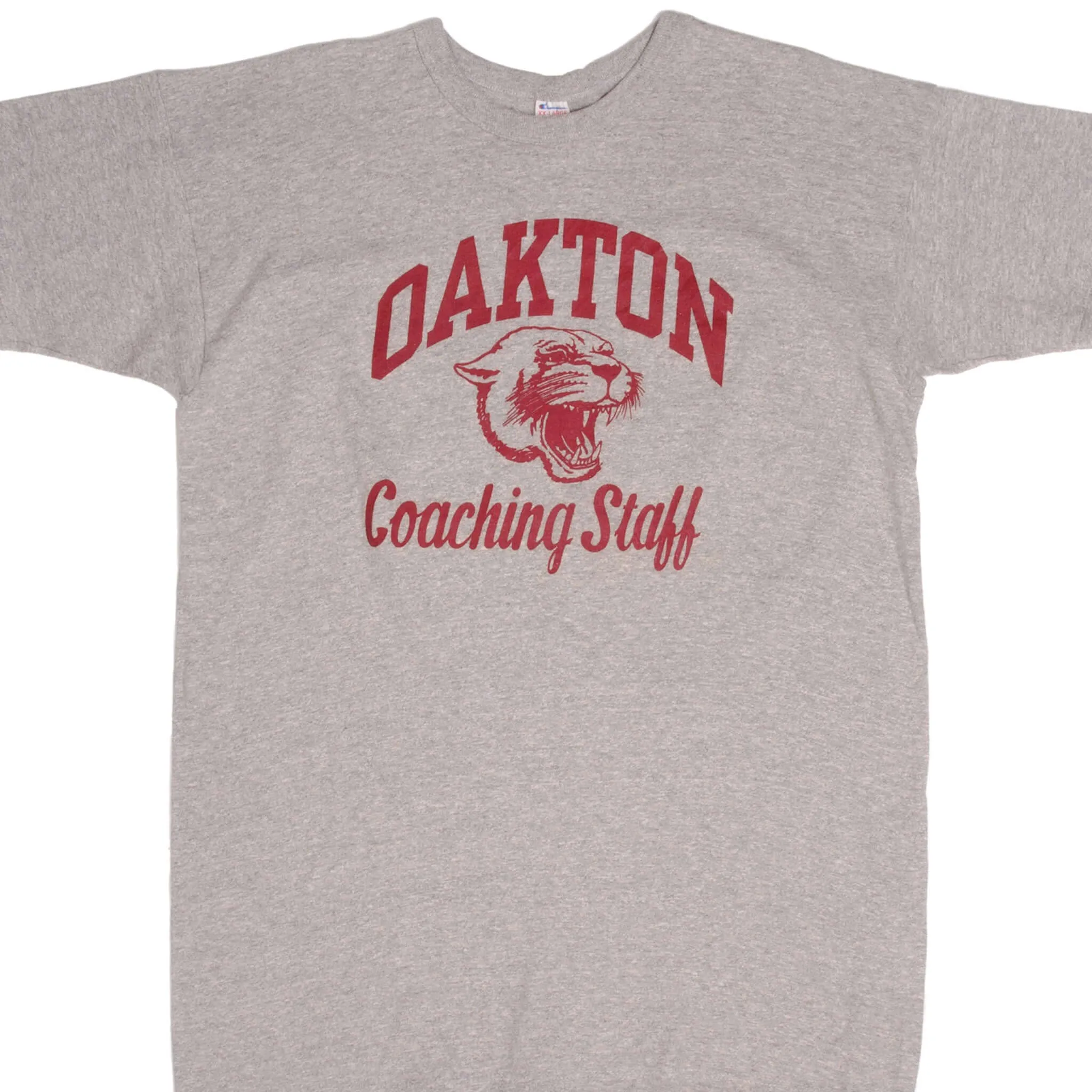 VINTAGE CHAMPION OAKTON TEE SHIRT EARLY 1980S SIZE XL MADE IN USA