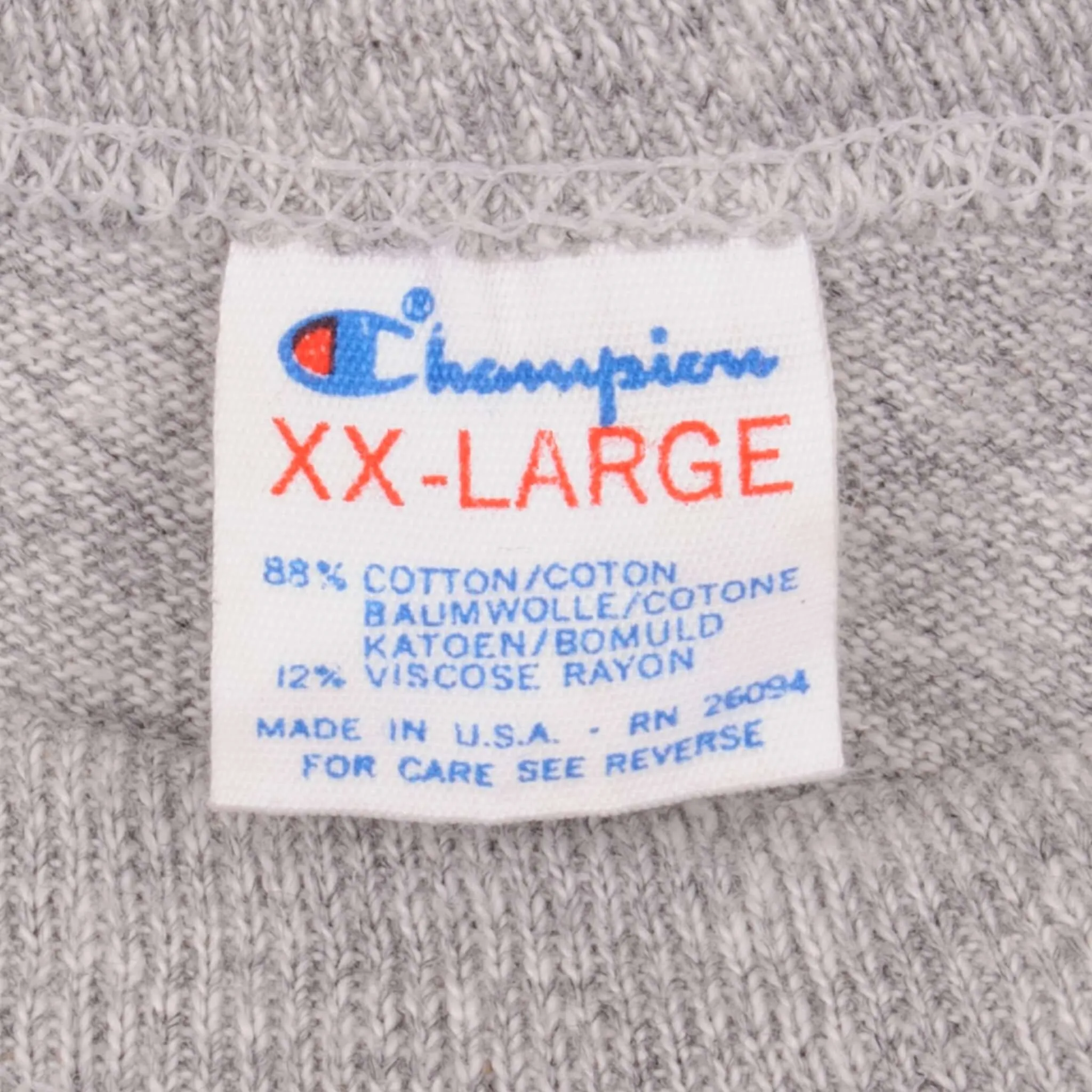 VINTAGE CHAMPION OAKTON TEE SHIRT EARLY 1980S SIZE XL MADE IN USA